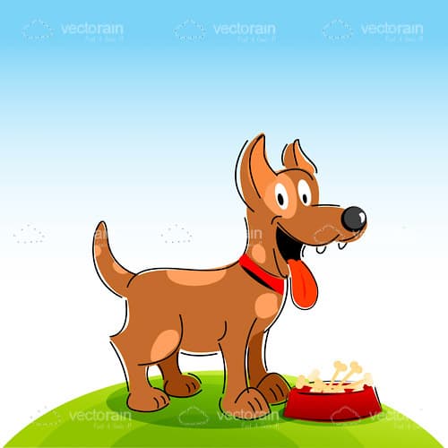 Happy Illustrated Dog Happy Illustrated Dog